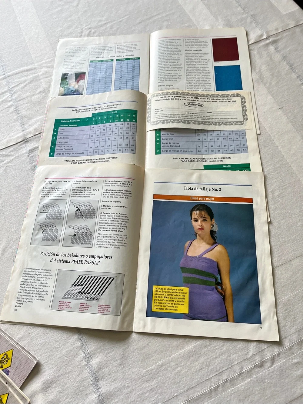 Aprende fácil a Tejer en Máquina Bundle Of 25 Issues Spanish Instructions